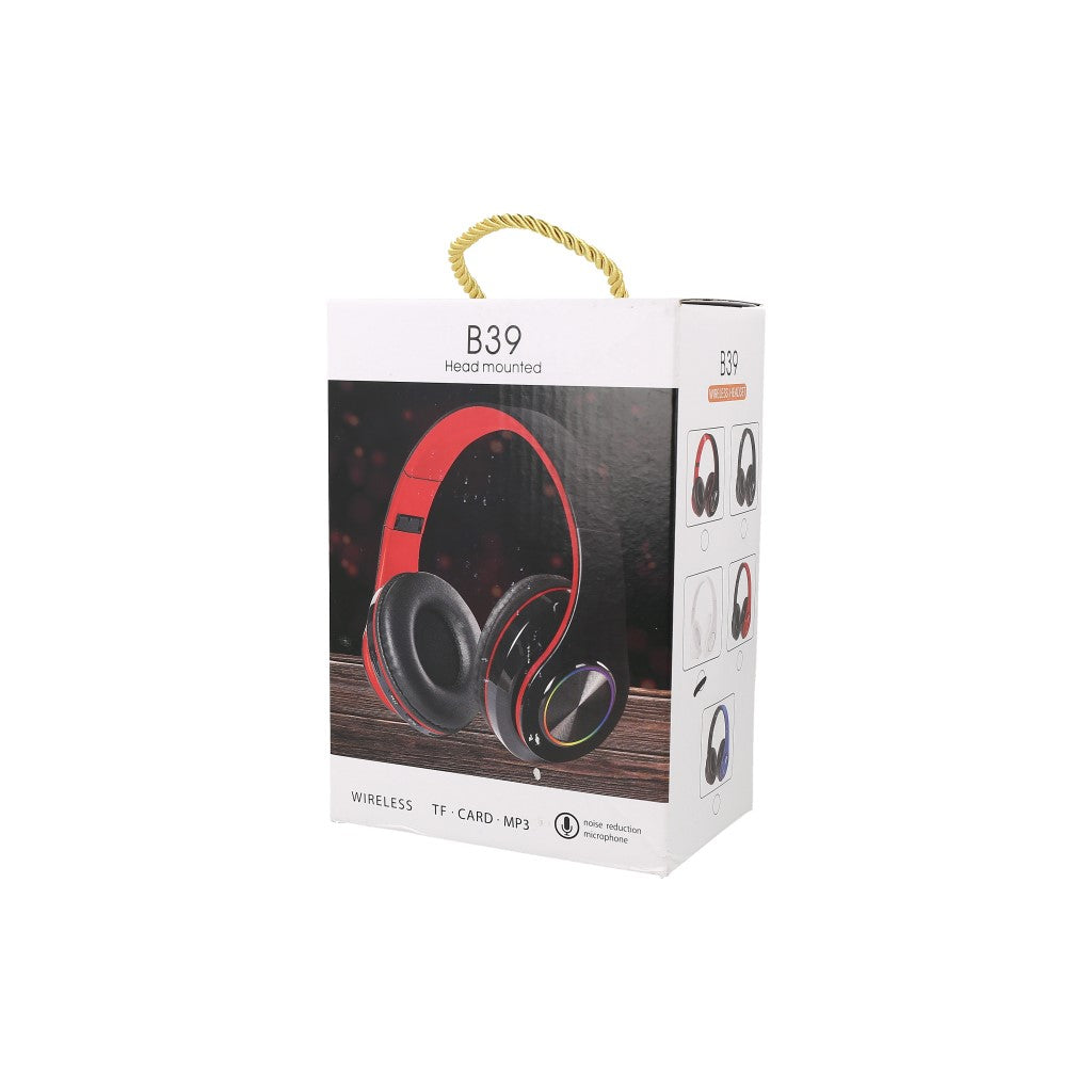 B39 WIRELESS HEADSET audifonos inalambricos, blancos.