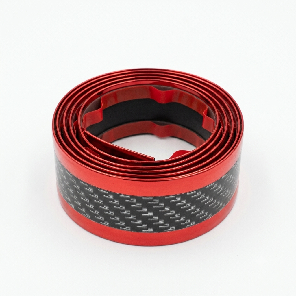 Protector adhesivo universal tipo fibra de carbono para automóviles, 39" largo.