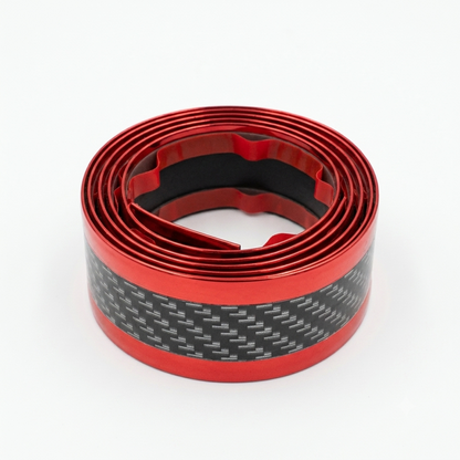 Protector adhesivo universal tipo fibra de carbono para automóviles, 39" largo.
