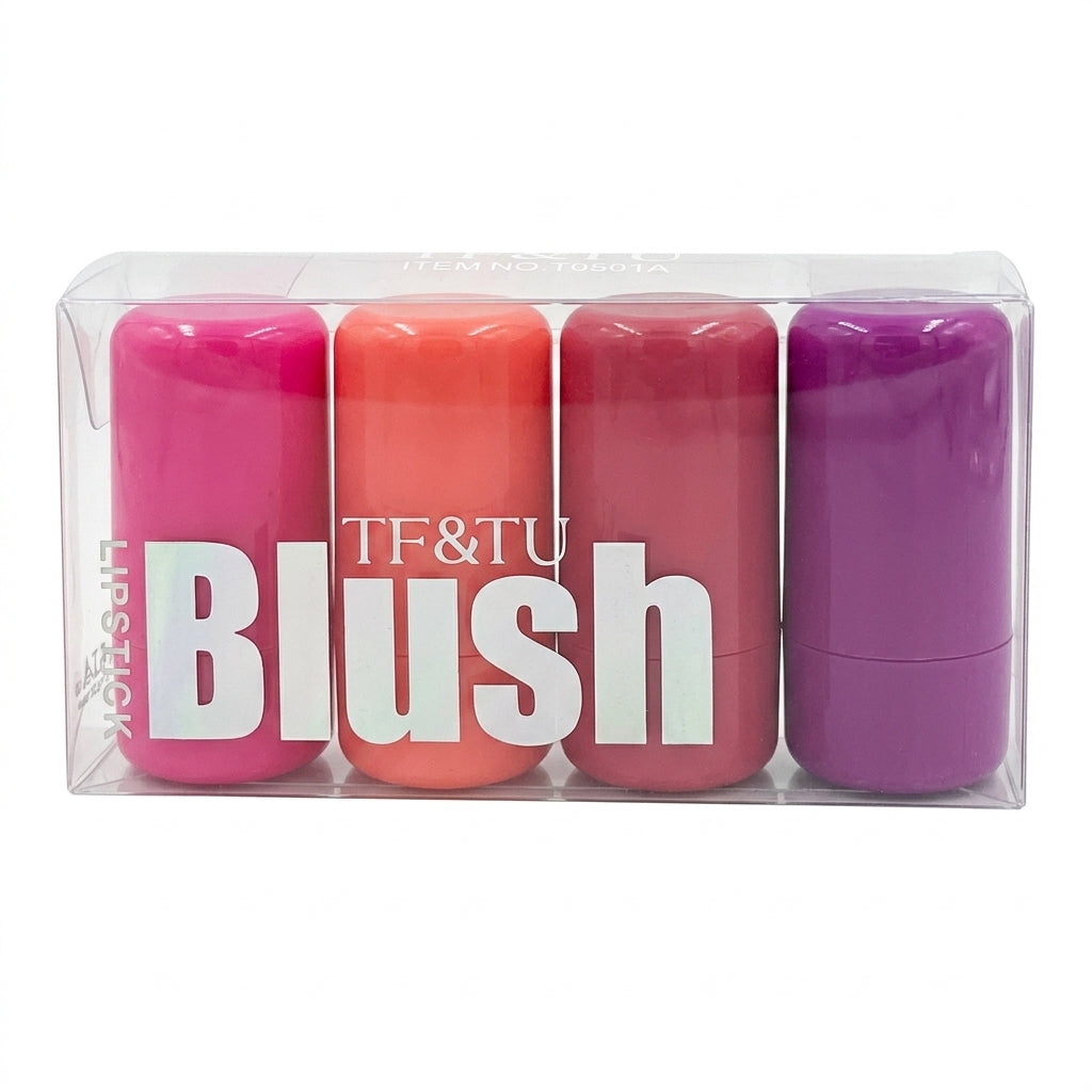 Set de barras de rubor y tinte en gel, diseñado para usarse en los labios y las mejillas.