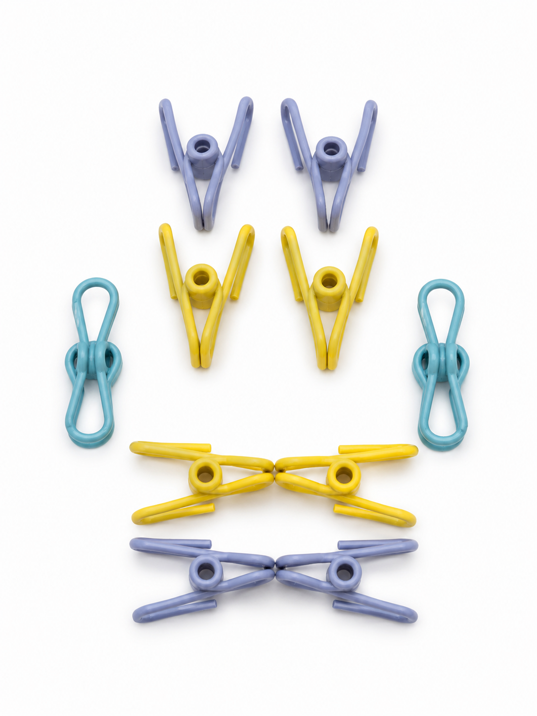 Pinzas para Ropa de Colores Surtidos Reutilizables.