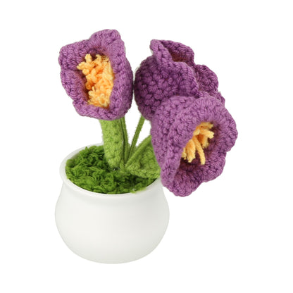 Flores crochet hechas a mano para decoración