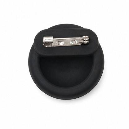 Base Magnética para Insignia con Broche de Seguridad Reutilizable.