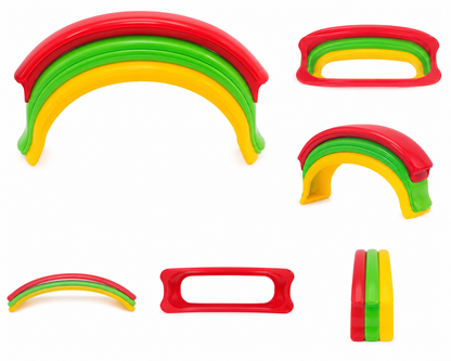 Set de Asas Plásticas Curvas Multicolor para Repuesto.