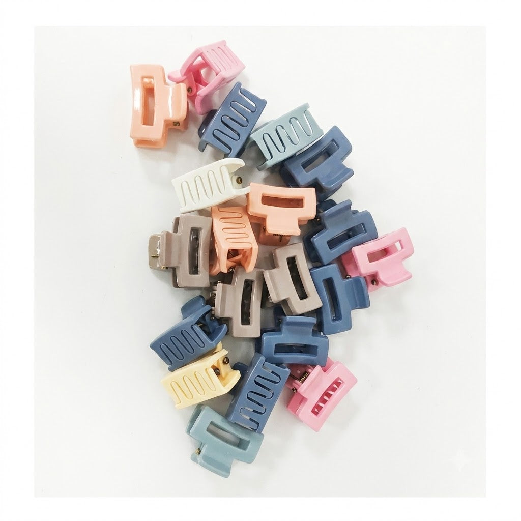 Pack de 20  de mini pinzas para el cabello.