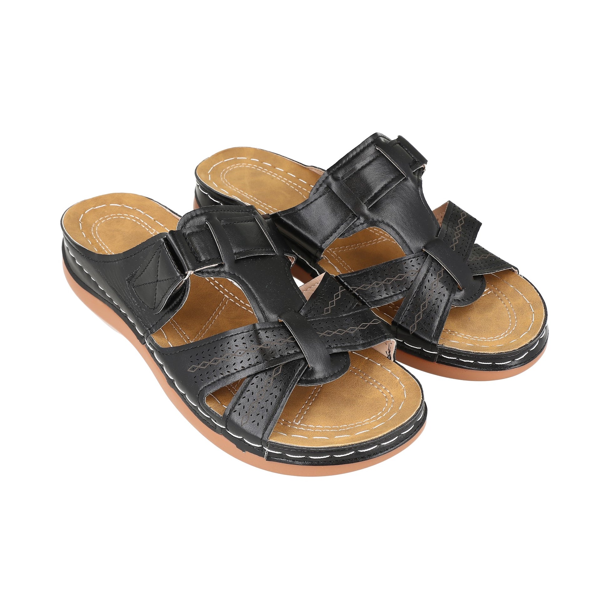 Sandalias para dama size 40, negro.