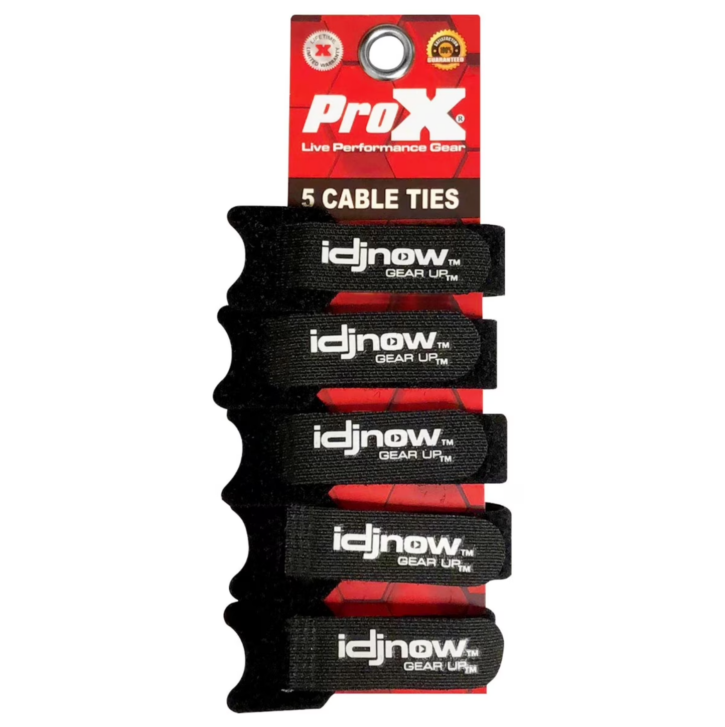 Paquete de 5 abrazaderas reutilizables para cables de ProX