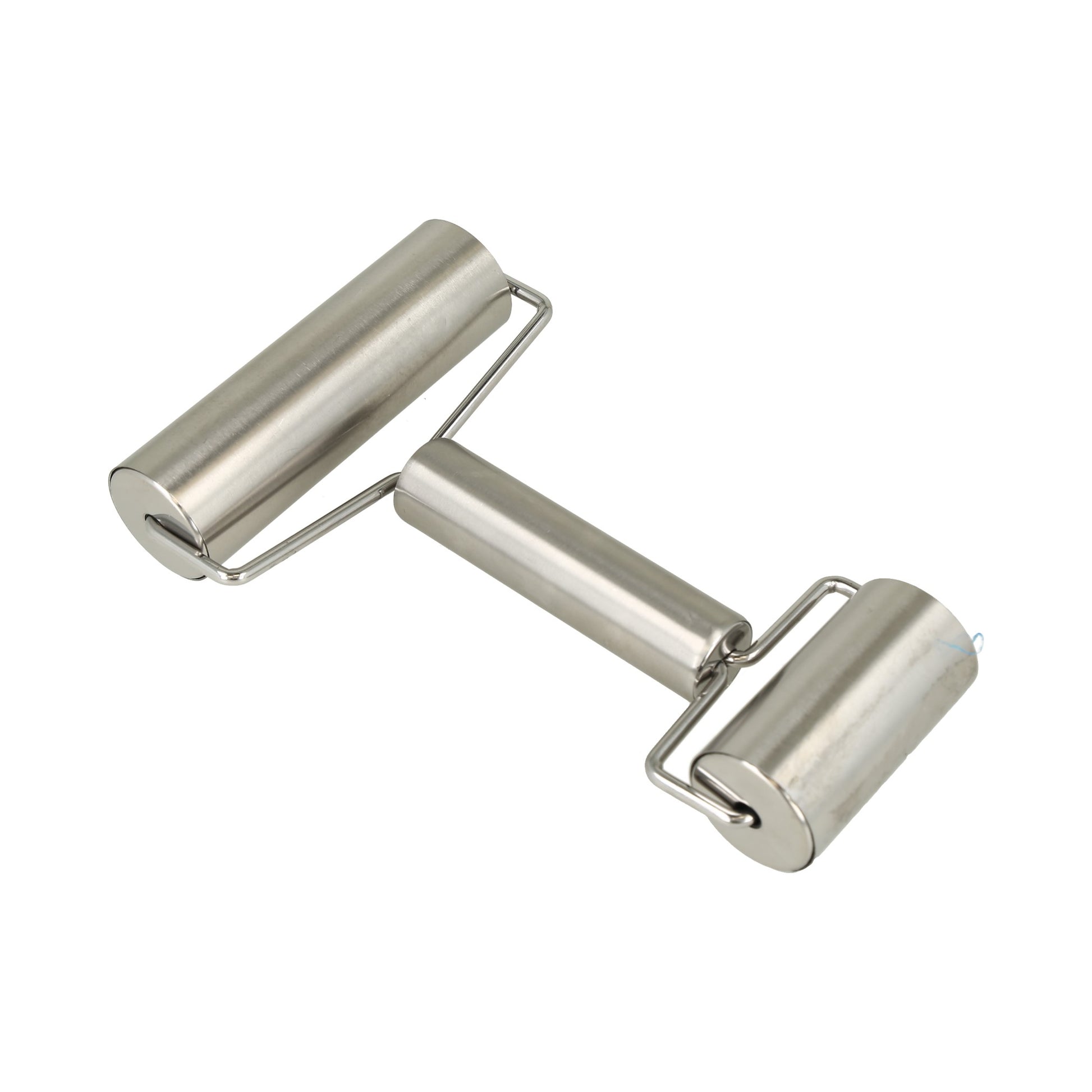 Rodillo de amasar doble, acero inox.