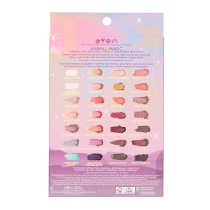 Paleta de sombras de ojos con 28 tonos minerales en diversos acabados.