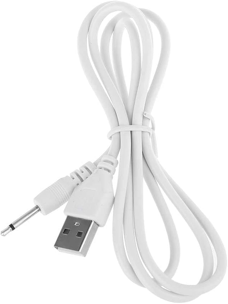 Pack 2 Cable de carga USB tipo A a CC, comúnmente usado para alimentar pequeños dispositivos electrónicos como juguetes.