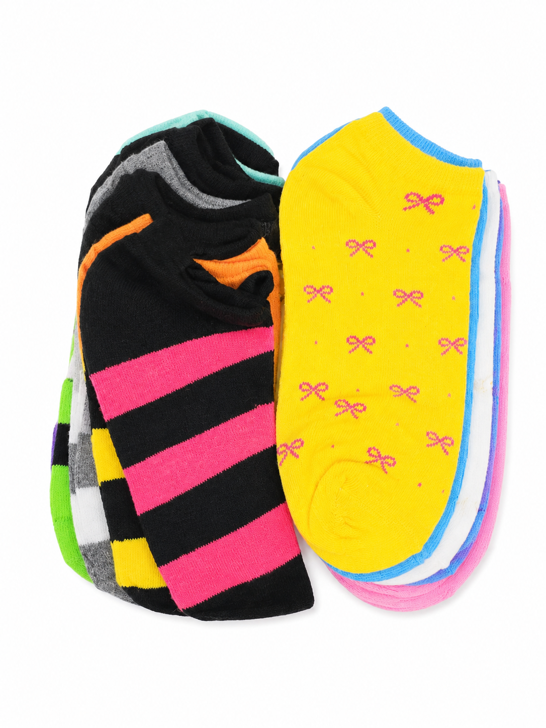 Juego de Calcetines Tobilleros Multicolor para Mujer, Paquete Surtido.