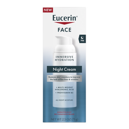 Eucerin Face Immersive Hydration Night Cream 2.5Oz