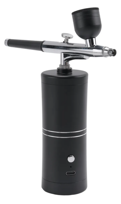 Kit De Aerógrafo Con Compresor Recargable Inalámbrico