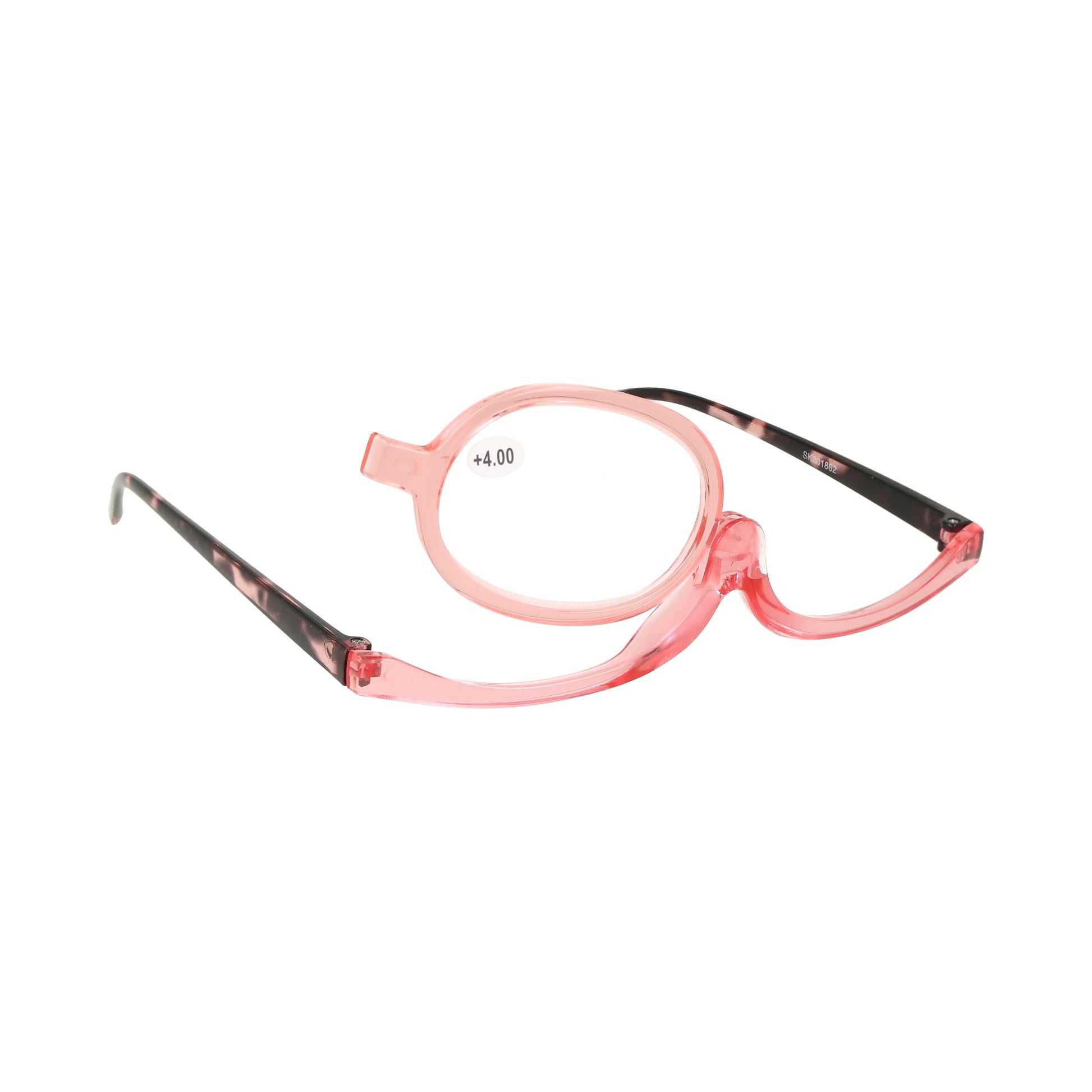 gafas de lectura para maquillaje con lupa y lentes abatibles.