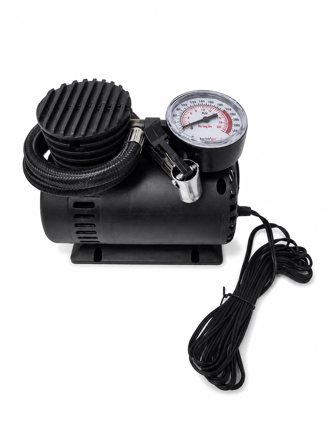 Mini compresor de Aire portatil para llantas de auto 12V.