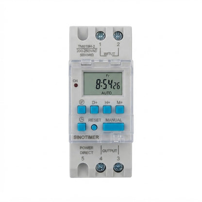 Interruptor horario digital programable.