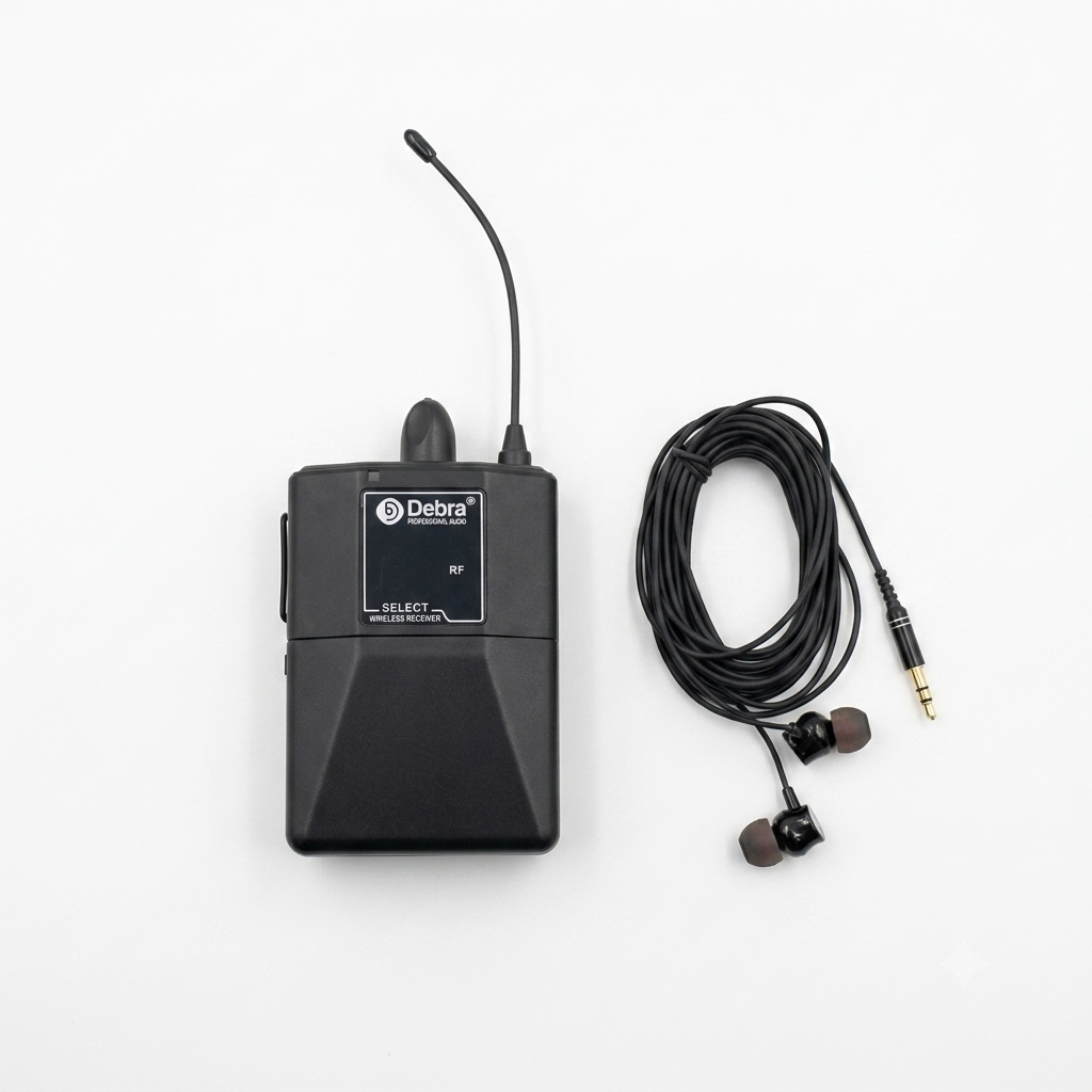 Receptor de petaca (bodypack) UHF modelo Debra Select Wireless Receiver