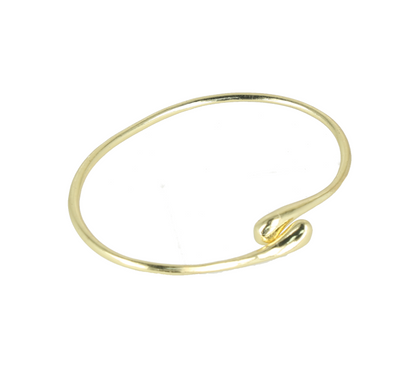 Brazalete en forma de gota color dorado