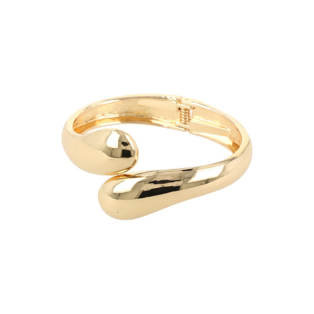Pulseras con forma de lágrima para mujer, dorado.