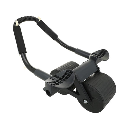 Rodillo abdominal con rebote automático y soporte para codos.