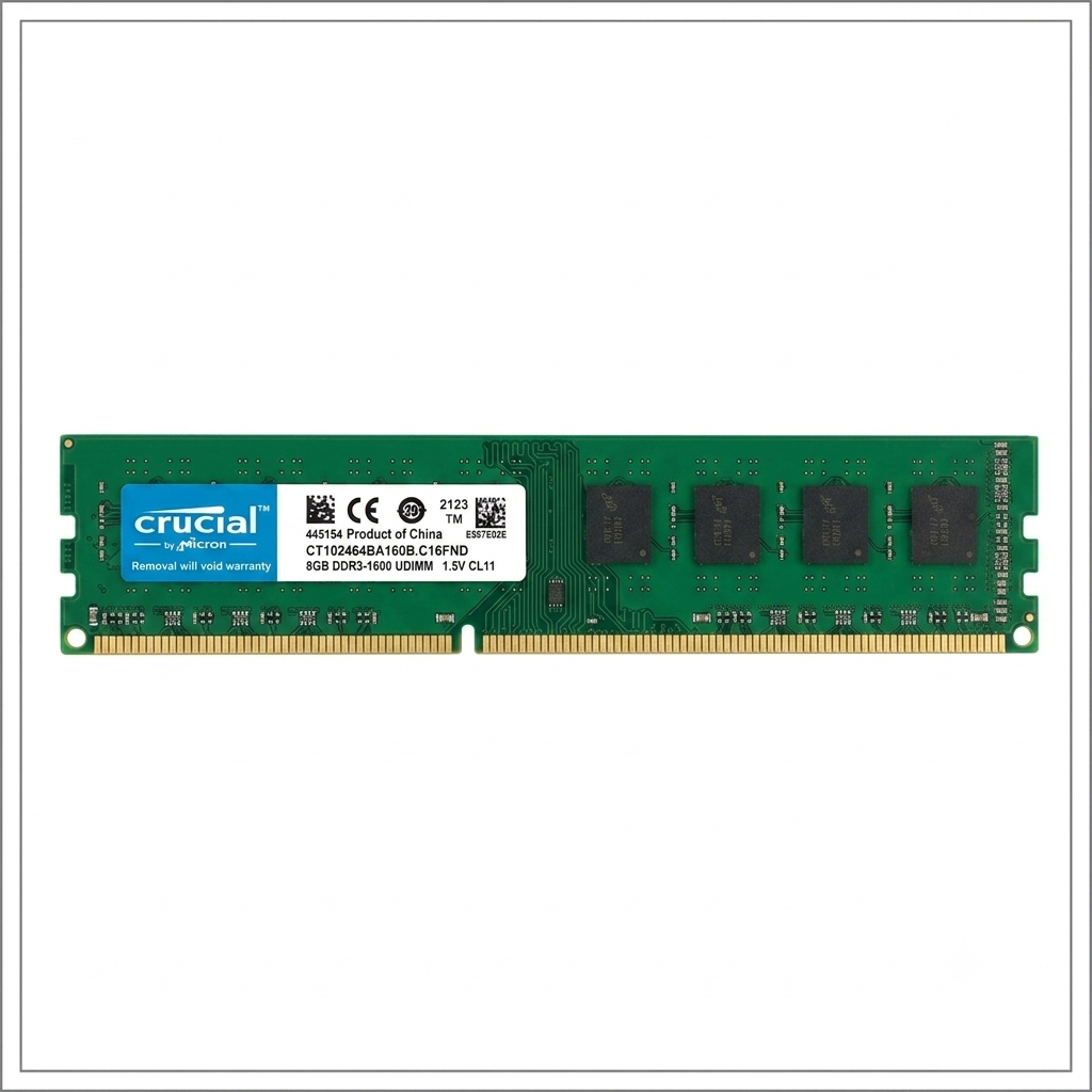 memoria RAM de 8GB DDR3-1600 UDIMM