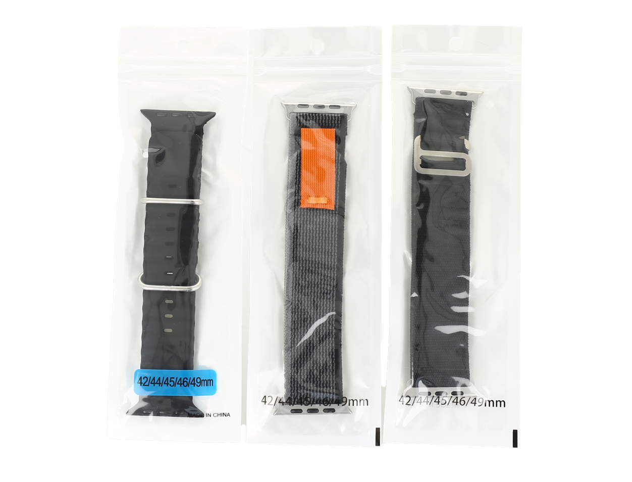 Correas de repuesto de nailon estilo Trail Loop compatibles con Apple Watch de tamaños entre 42mm y 49mm
