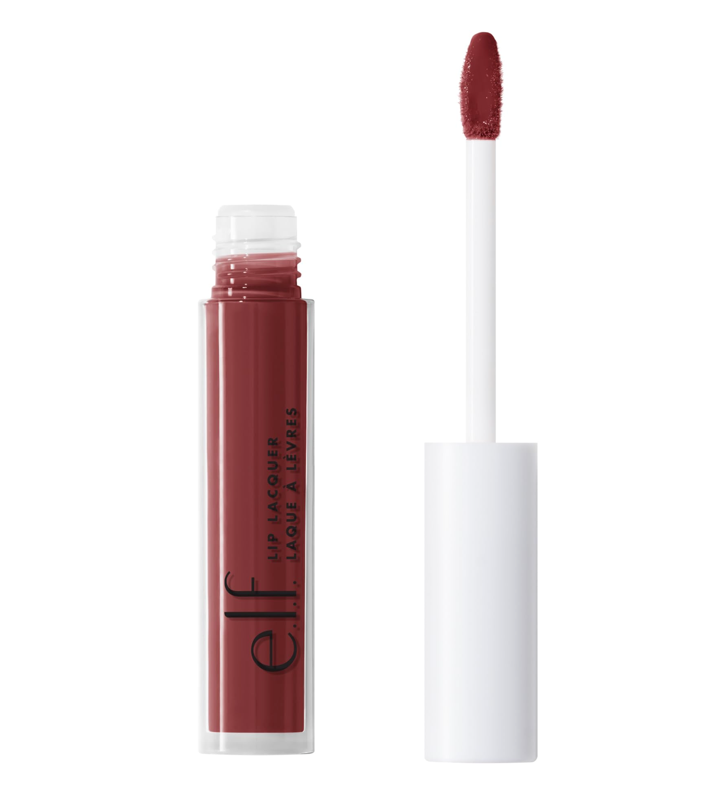 e.l.f. Lip Lacquer, brillo labial nutritivo, no pegajoso y ultrabrillante black cherry
