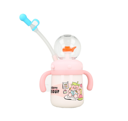 Vaso de entrenamiento para bebés con diseño de ballena y popote