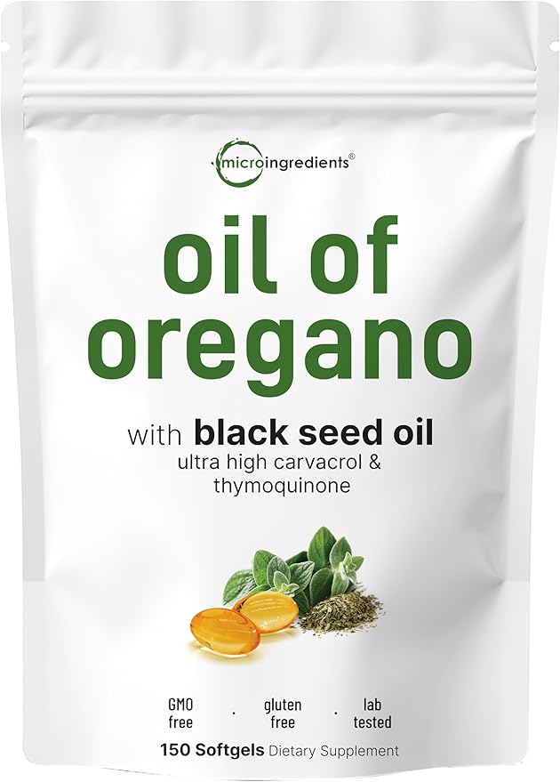 Cápsulas Blandas de Aceite de Orégano, 150 Unidades.