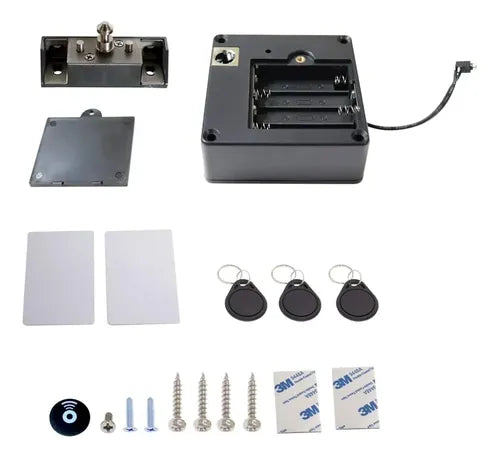 Cerradura electrónica invisible  para gabinetes y cajones de madera.