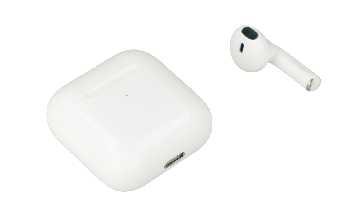 Audifonos inalambricos bluetooth blanco.