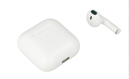 Audifonos inalambricos bluetooth blanco.