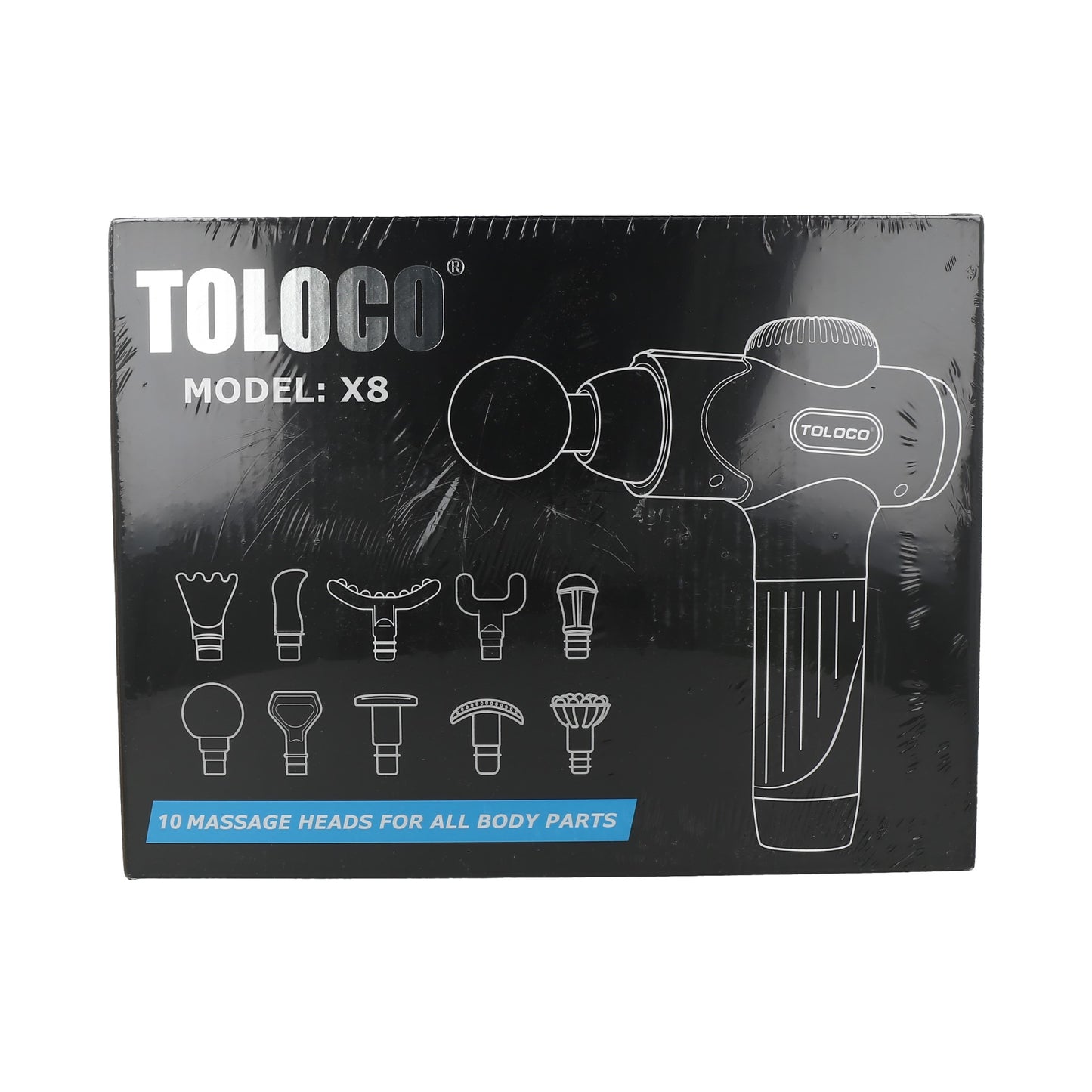 pistola de masaje de tejido profundo TOLOCO, X8.
