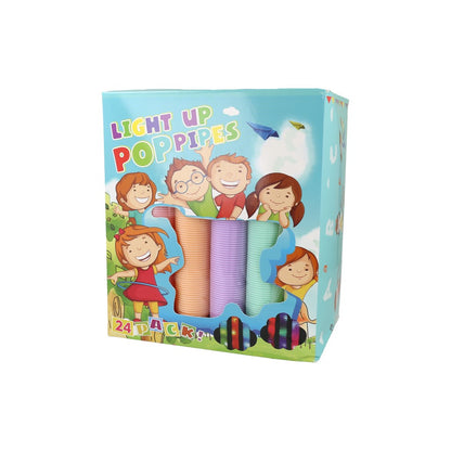Light up poppipes 24 pack (led party favors)