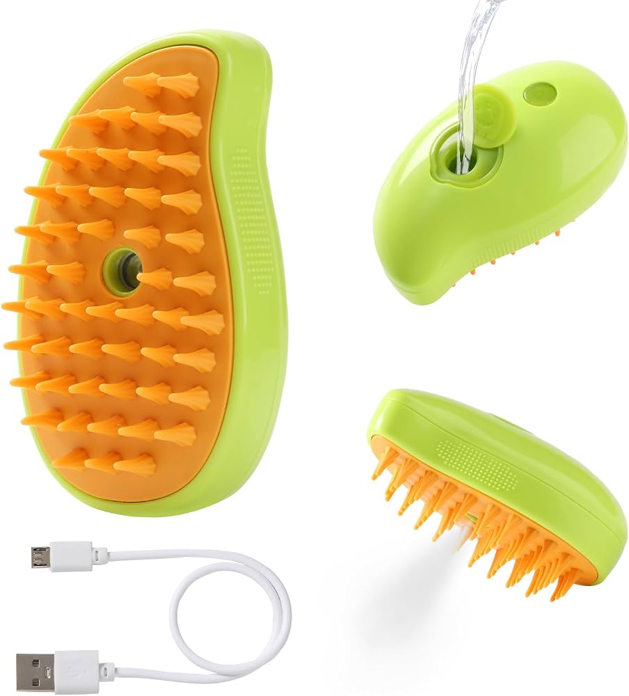 Cepillo de vapor multifuncional 3 en 1 para mascota.