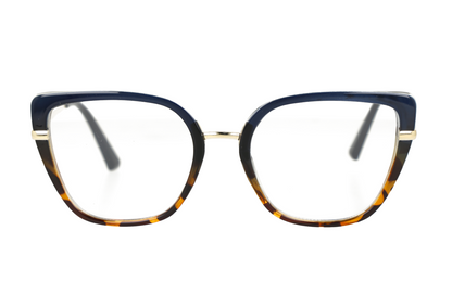 Gafas elegantes bitono con dorado 5042.