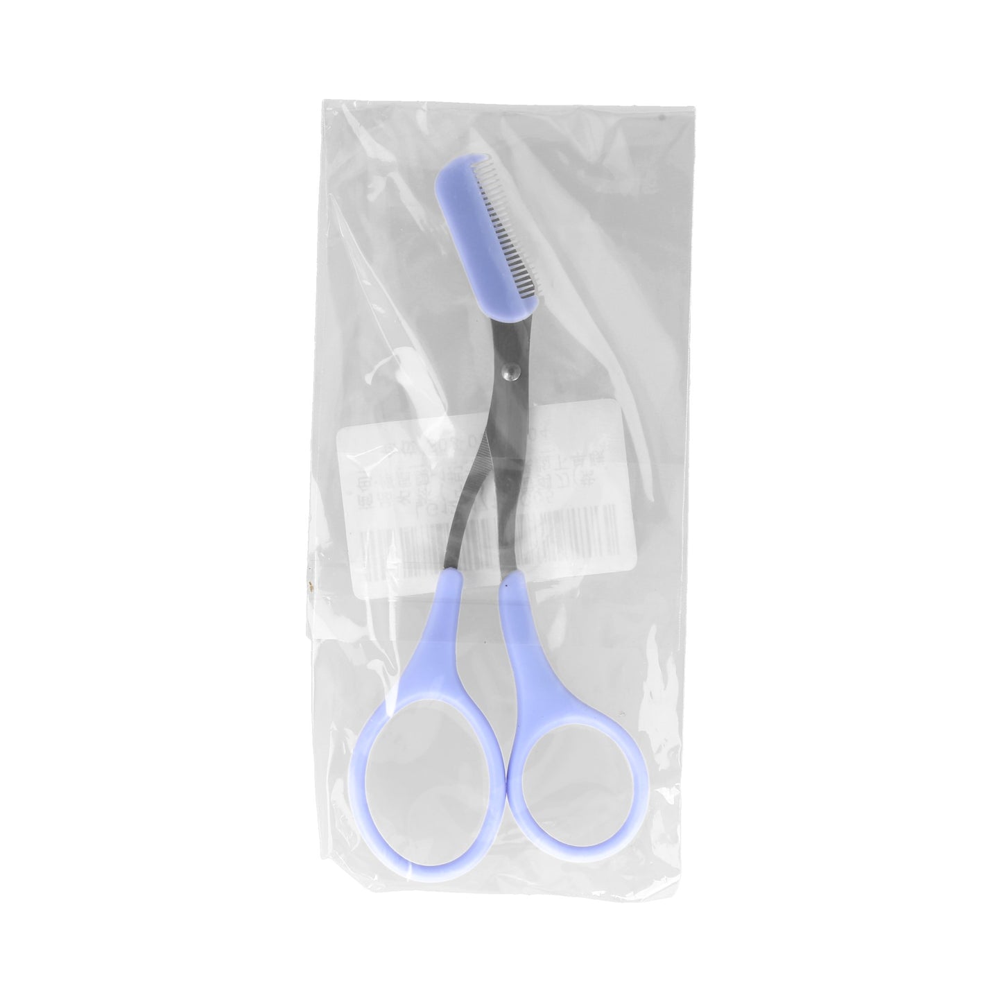 Tijeras para cejas, morado.