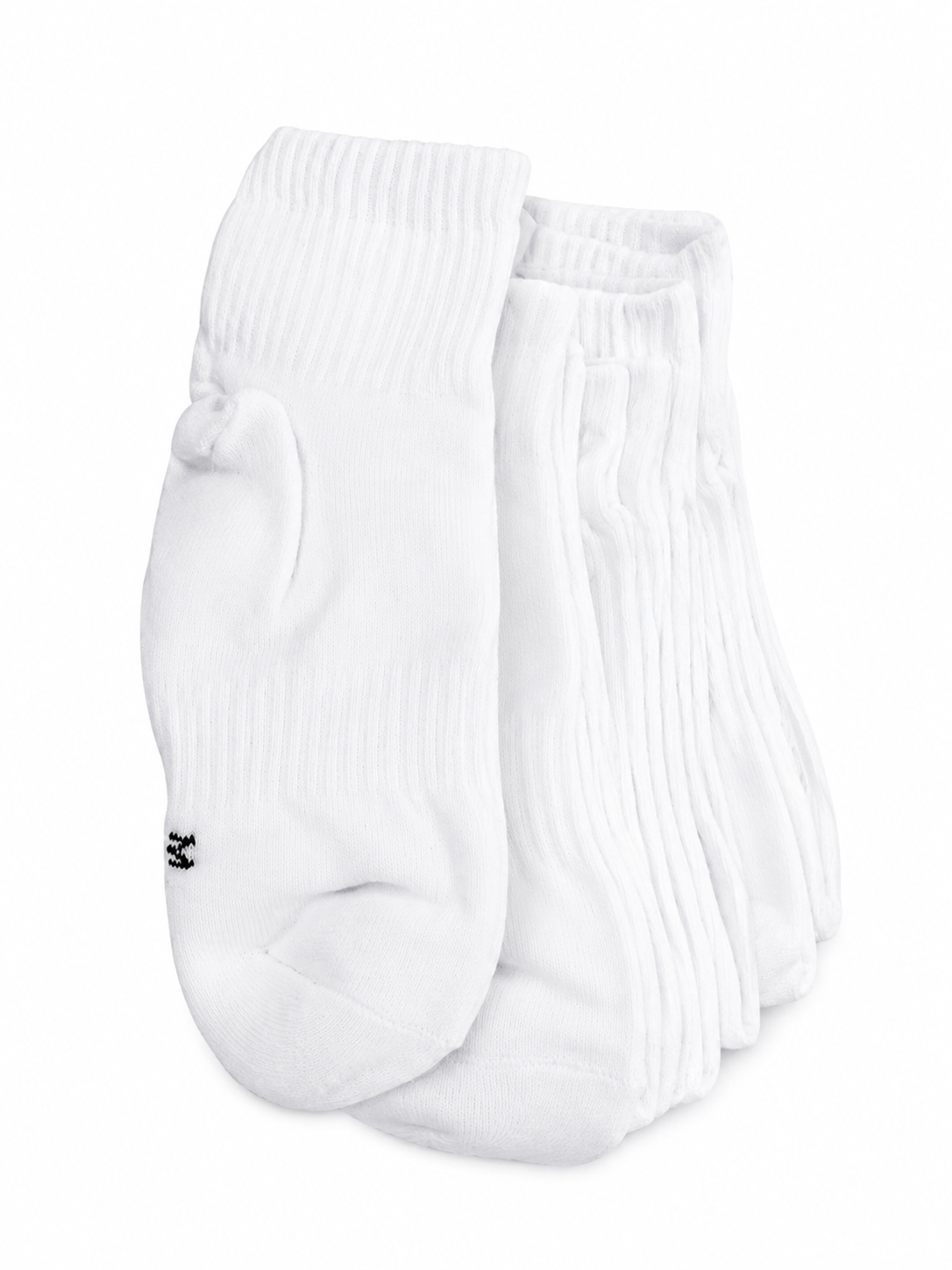 Paquete de Calcetines Deportivos Blancos de Media Caña.