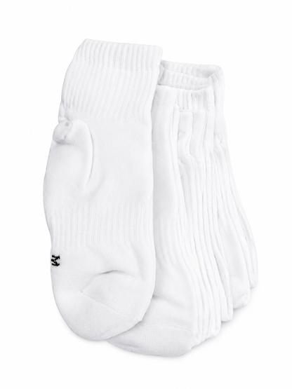 Paquete de Calcetines Deportivos Blancos de Media Caña.