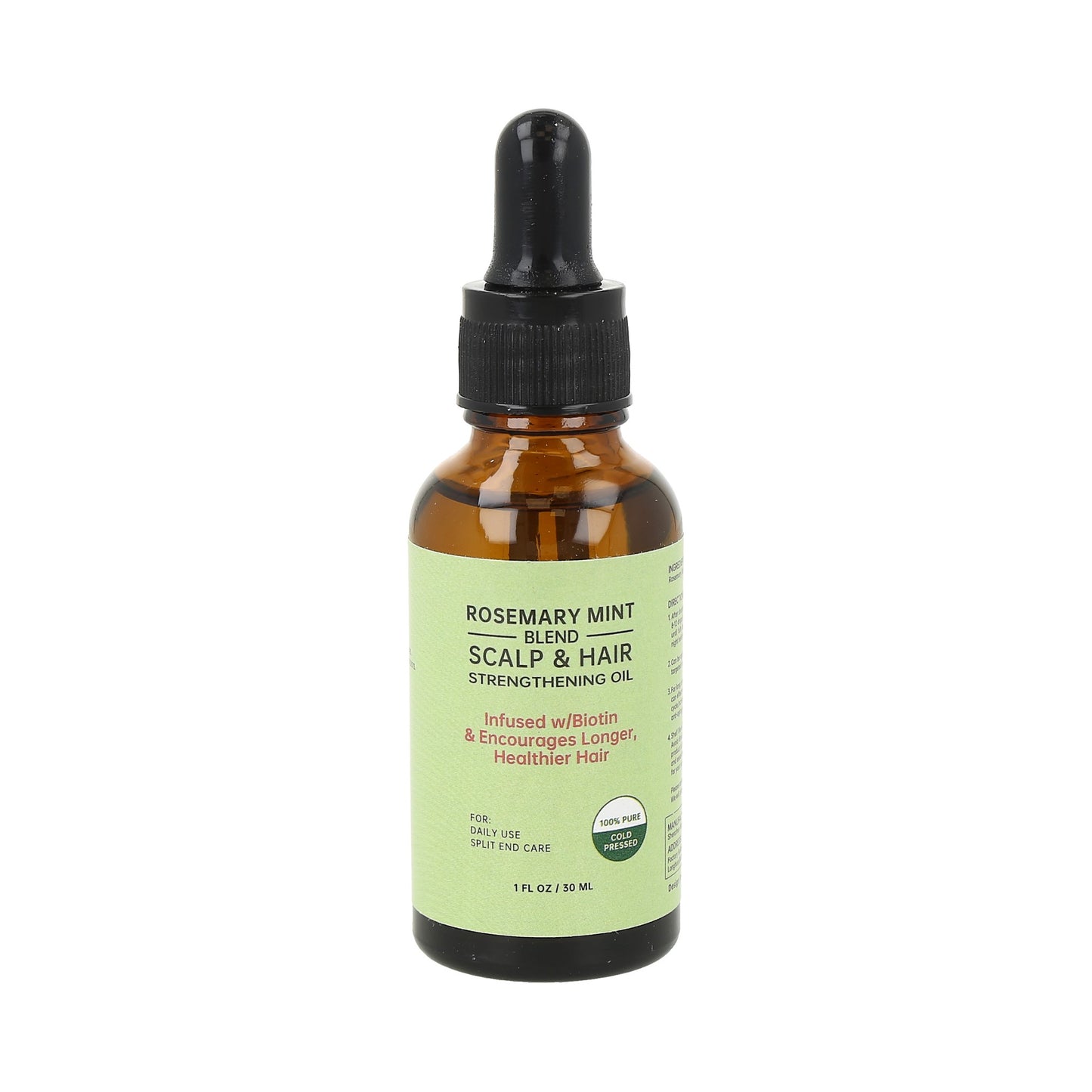 Aceite fortalecedor para el cuero cabelludo y el cabello Rosemary Mint Blend de Mielle 30 ml