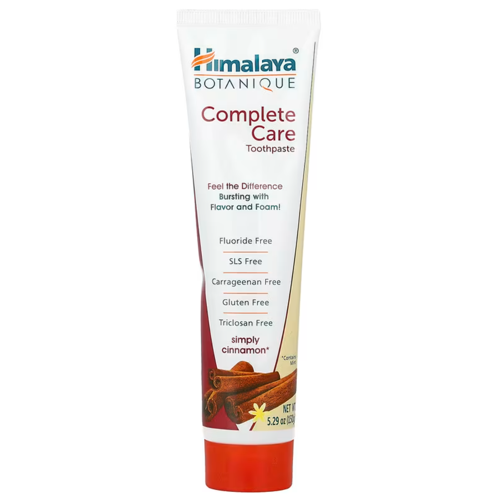 Pasta dental con sabor simply cinnamon.