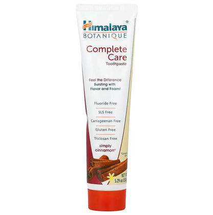 Pasta dental con sabor simply cinnamon.