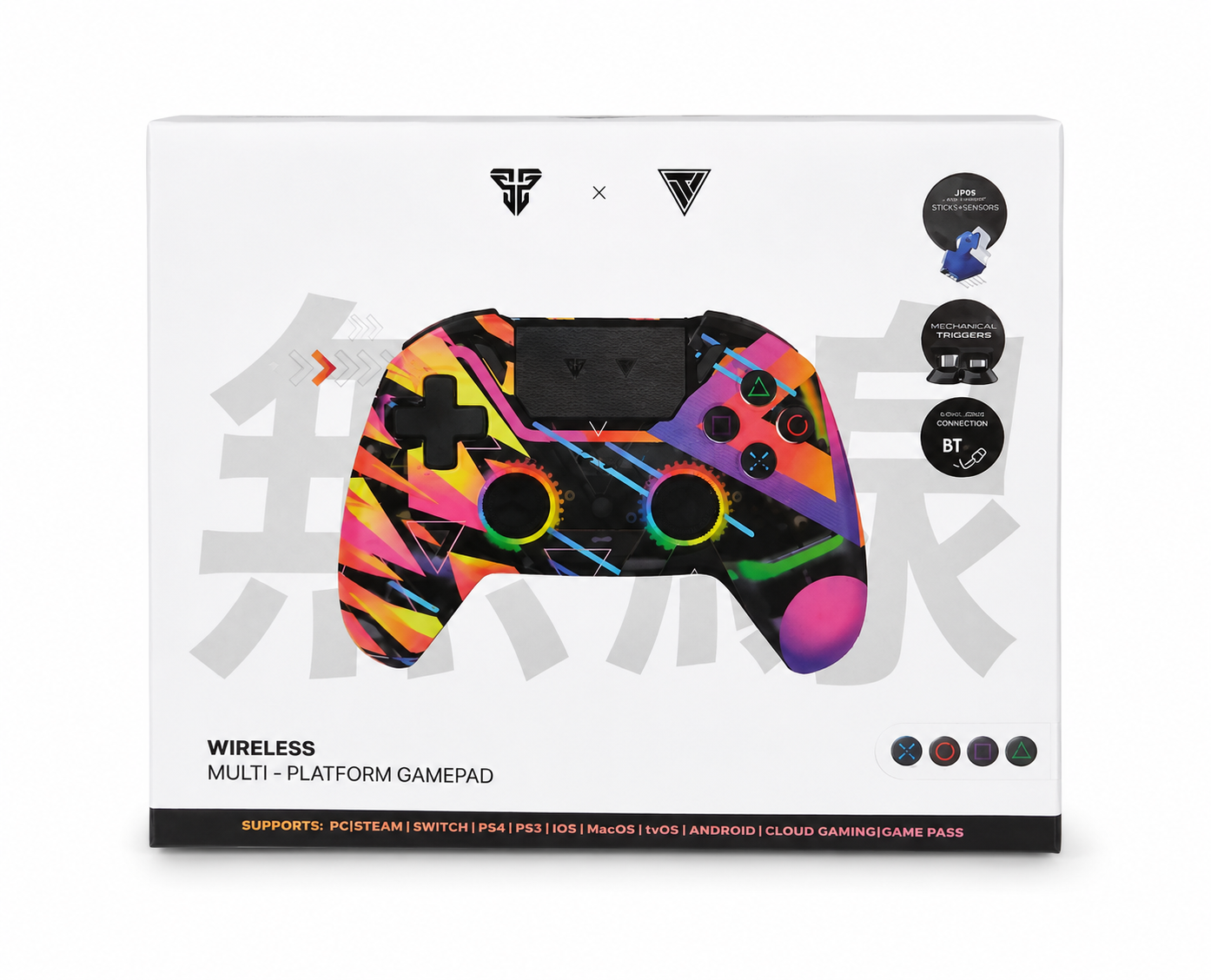 Control Inalámbrico Multiplataforma con Diseño Multicolor para Videojuegos.