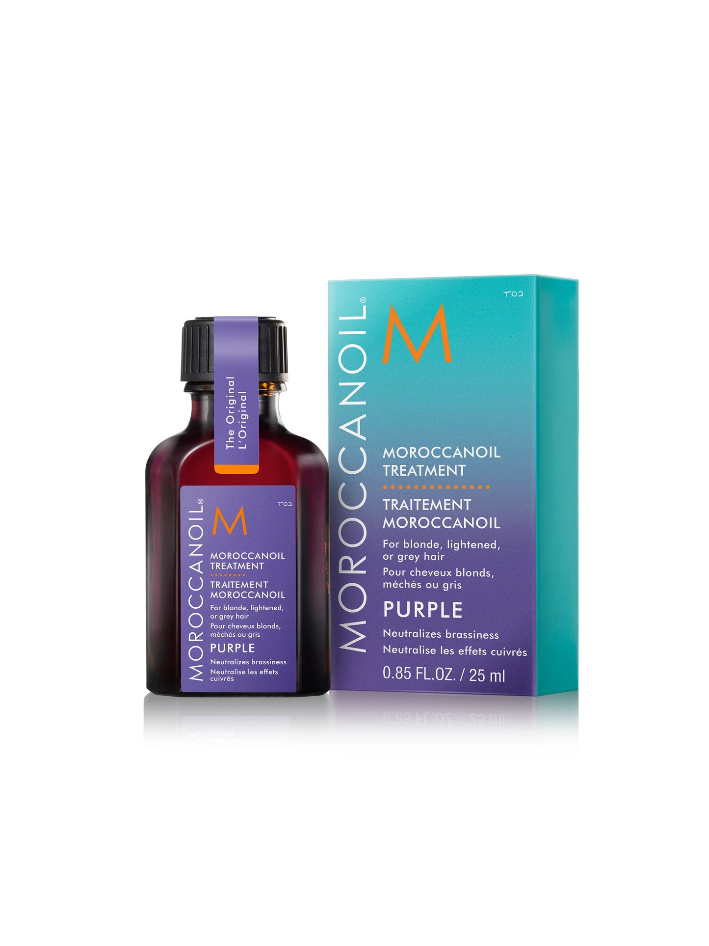 Tratamiento capilar incluye pigmentos violetas diseñados para neutralizar los tonos amarillos y cobrizos en el cabello rubio, decolorado o gris.