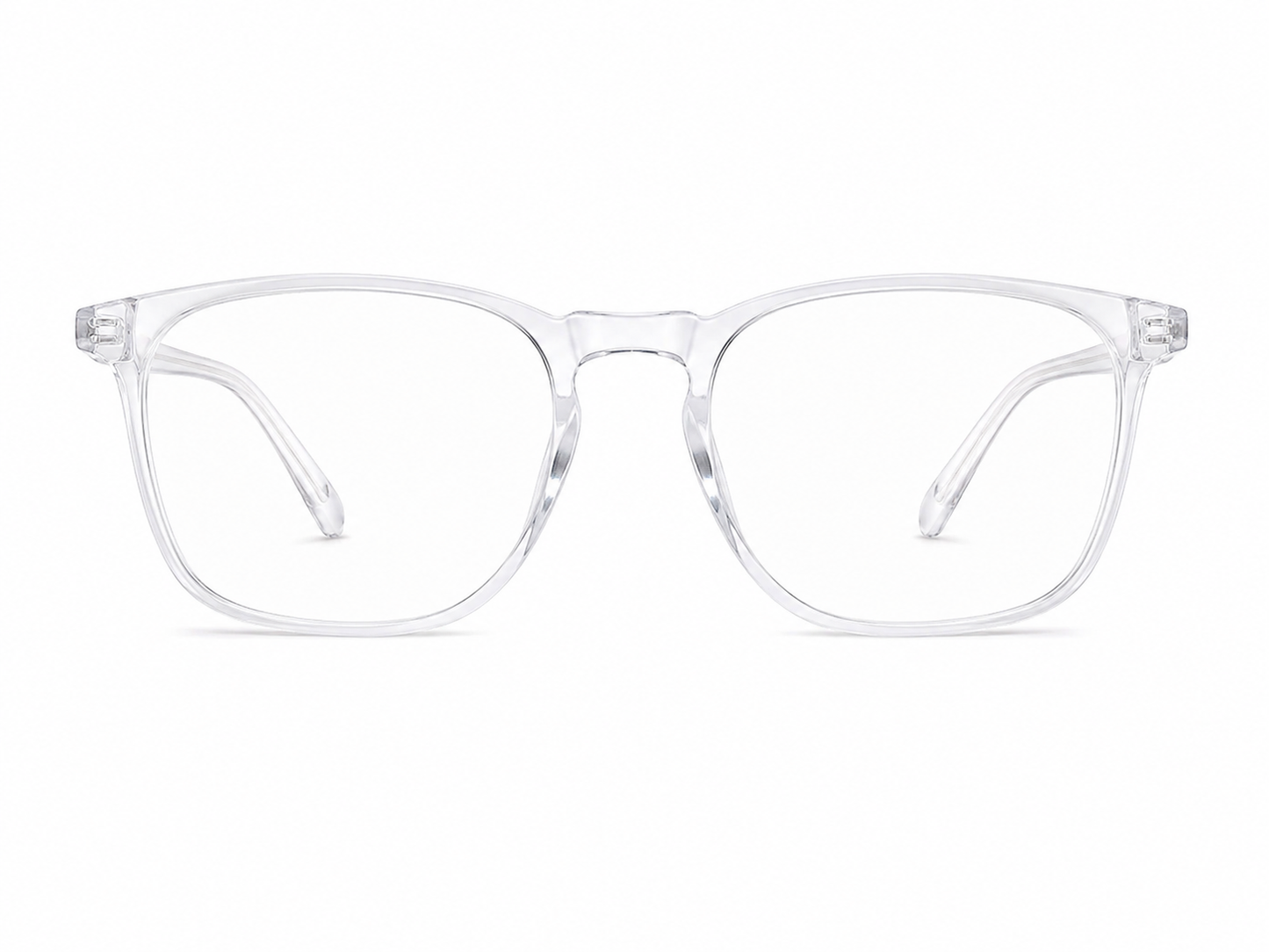 Lentes Transparentes de Montura Rectangular con Protección para los Ojos.