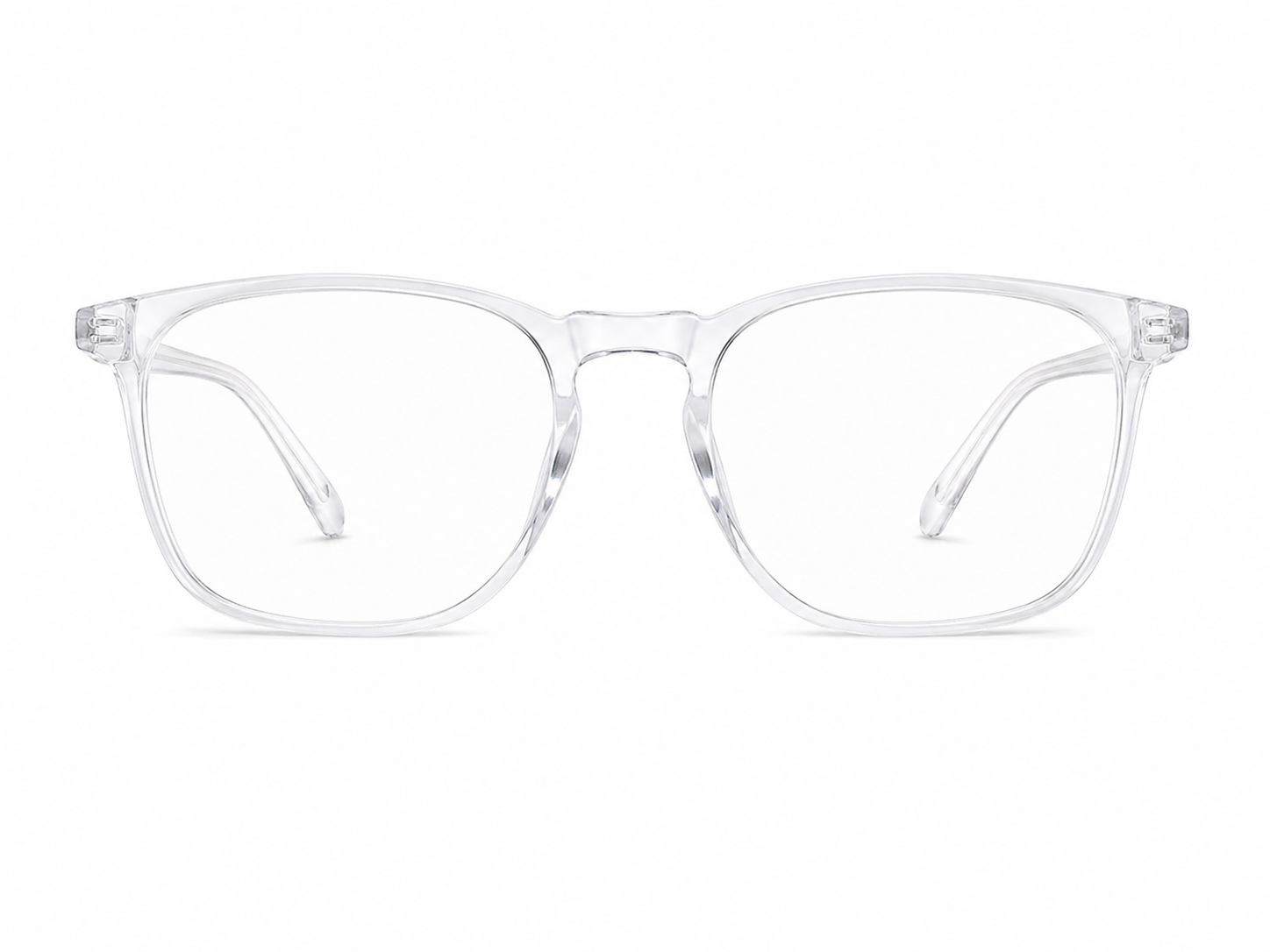 Lentes Transparentes de Montura Rectangular con Protección para los Ojos.