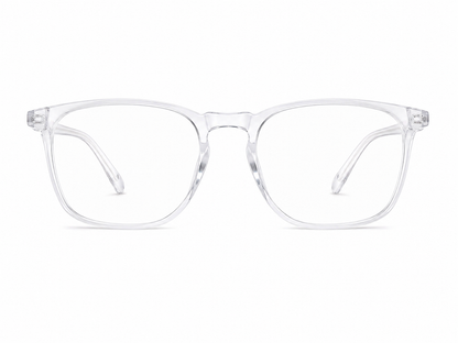 Lentes Transparentes de Montura Rectangular con Protección para los Ojos.