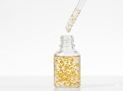 Suero facial, Contiene partículas o coposk destinados a aportar luminosidad a la piel.