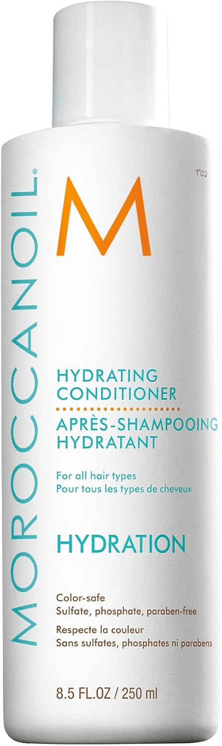 Acondicionador hidratantede 250 ml en color blanco.