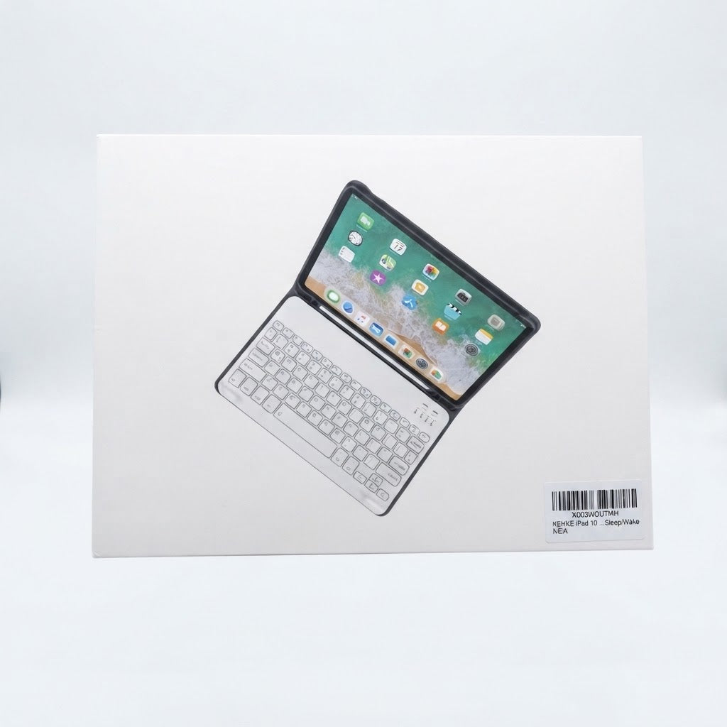 Funda con teclado inalámbrico Bluetooth para el iPad de 10.ª generación 10.9 pulgadas.